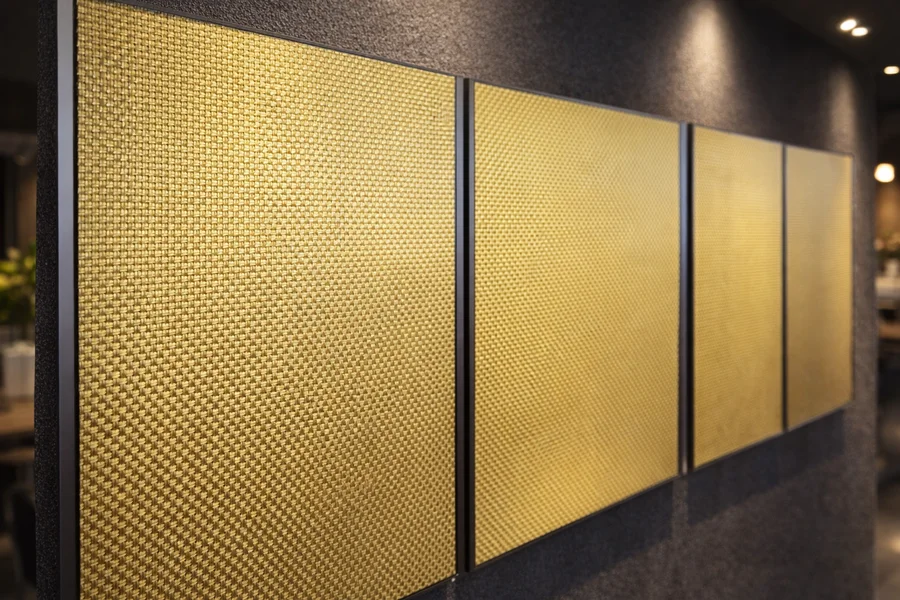 Kevlar wall panels in modern interior