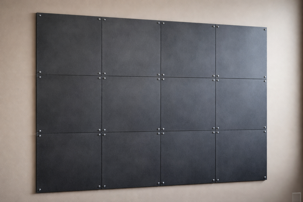 Industrial ballistic steel wall panels